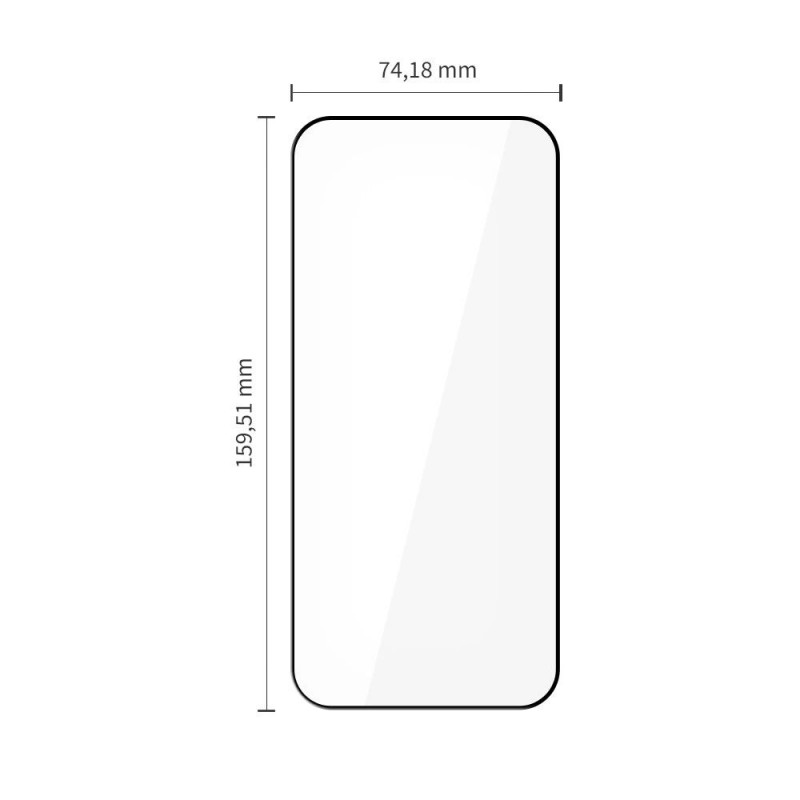 Tech-Protect Glass Fit+ karkaistu lasi Xiaomi Poco F8 Ultra THP5047, musta (2 kpl)