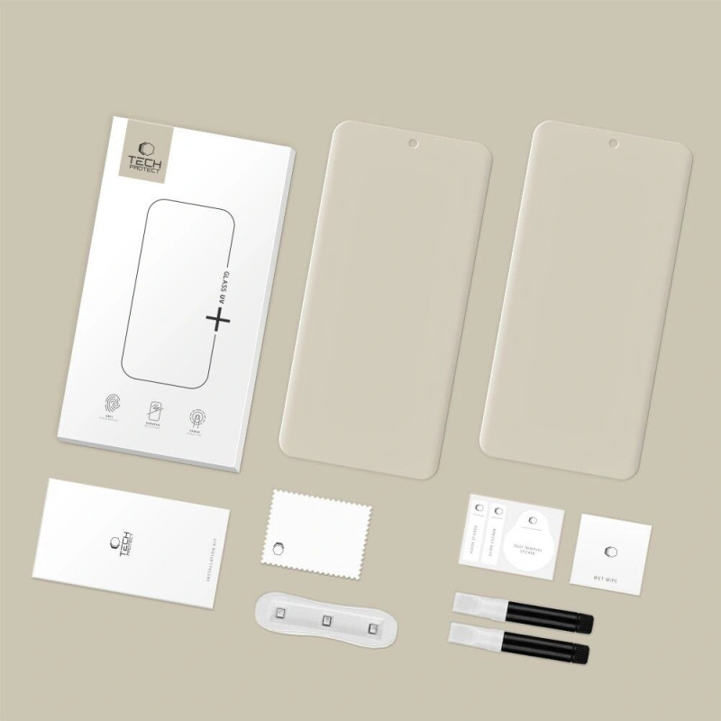Tech-Protect Glass UV+ karkaistu lasi Xiaomi Redmi Note 15 Pro+ 5G / POCO M8 Pro, kirkas (2 kpl)