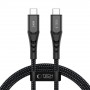 Tech-Protect Ultraboost UB11T USB-C - USB-C -kaapeli PD 240W, 100 cm, musta