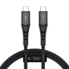 Tech-Protect Ultraboost UB11T USB-C - USB-C -kaapeli PD 240W, 100 cm, musta