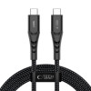 Tech-Protect Ultraboost UB11T USB-C - USB-C-kaapeli PD 240W, 200 cm, musta