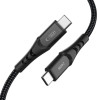 Tech-Protect Ultraboost UB11T USB-C - USB-C-kaapeli PD 240W, 200 cm, musta