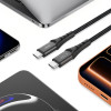 Tech-Protect Ultraboost UB11T USB-C - USB-C-kaapeli PD 240W, 200 cm, musta