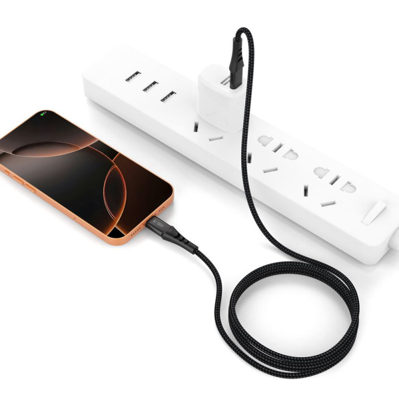 Tech-Protect Ultraboost UB11T USB-C - USB-C-kaapeli PD 240W, 200 cm, musta
