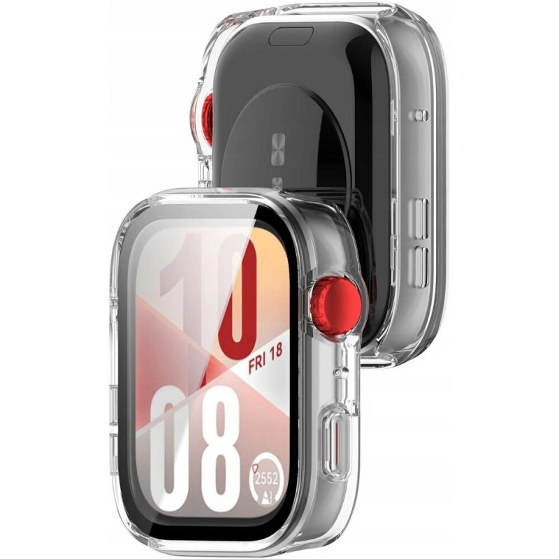 Tech-Protect Defense -suojakotelo Huawei Watch Fit 4 -kellolle, kirkas