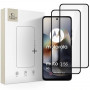 Tech-Protect Glass Fit+ karkaistu lasi Motorola Moto G56 5G -puhelimeen (2 kpl), musta