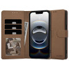 Tech-Protect Lompakkokotelo Apple iPhone 17e / 16e -puhelimelle, ruskea