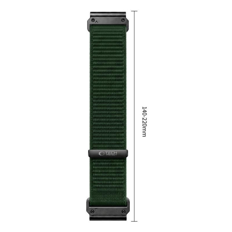 Tech-Protect NylonLoop Garmin Fenix 5X / 5X Plus / 6X / 6X Pro / 7X / 8 / 8 Pro / 9 / 9 Pro -kellonranneke (51 mm), Military Green