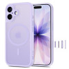 Tech-Protect MagPeak MagSafe CC -suojakotelo Apple iPhone 17:lle, matta laventeli