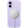 Tech-Protect MagPeak MagSafe CC -suojakotelo Apple iPhone 17:lle, matta laventeli