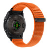 Tech-Protect NylonLoop Garmin Fenix 5X / 5X Plus / 6X / 6X Pro / 7X / 8 / 8 Pro / 9 / 9 Pro -kellonranneke (51 mm), signal oranssi