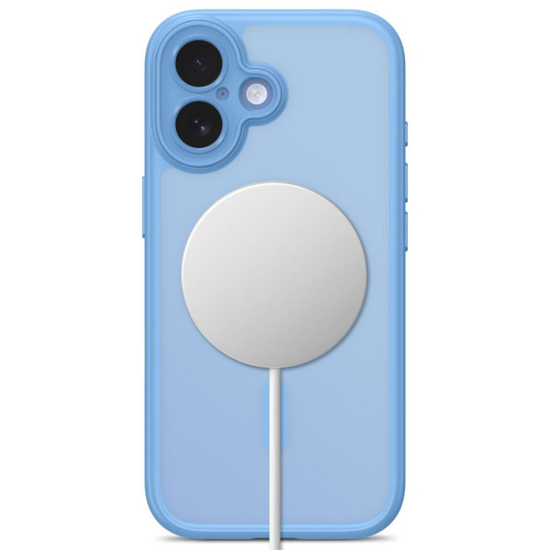 Tech-Protect MagPeak MagSafe CC -suojakotelo Apple iPhone 17:lle, matta Mist Blue