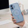 Tech-Protect MagPeak MagSafe CC -suojakotelo Apple iPhone 17:lle, matta Mist Blue