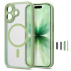 Tech-Protect MagPeak MagSafe CC -suojakotelo Apple iPhone 17:lle, matta sage