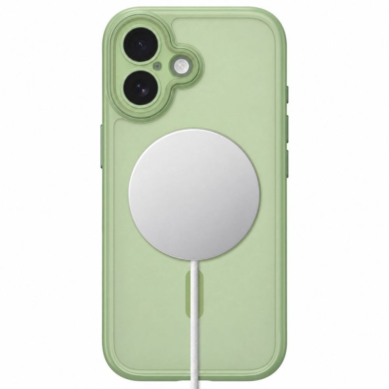 Tech-Protect MagPeak MagSafe CC -suojakotelo Apple iPhone 17:lle, matta sage