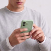 Tech-Protect MagPeak MagSafe CC -suojakotelo Apple iPhone 17:lle, matta sage