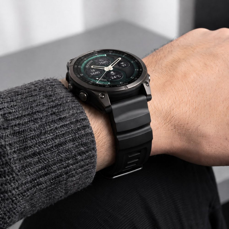 Tech-Protect Motion Garmin Fenix 5X / 5X Plus / 6X / 6X Pro / 7X / 8 / 8 Pro / 9 / 9 Pro -kellonranneke (51 mm), musta
