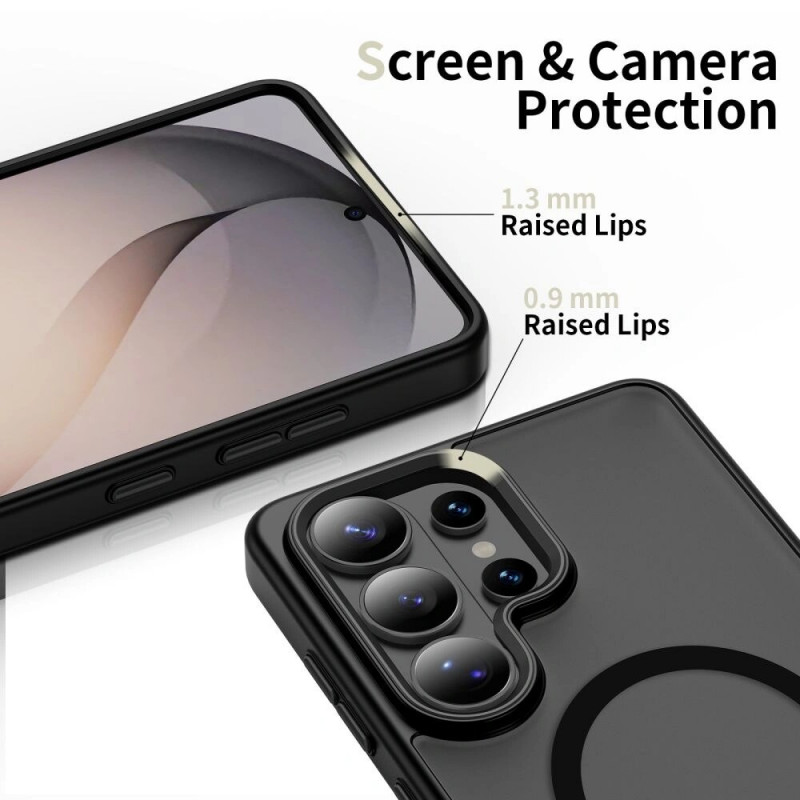 Tech-Protect Magmat MagSafe -kuori Samsung Galaxy S26 Ultra -puhelimelle, matta musta