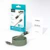 Choetech XCC-1068 PD 60W USB-C - USB-C -kaapeli näytöllä, 1,2 m, vihreä