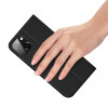 Dux Ducis Skin Pro Wallet Flip Case Apple iPhone 15 Plus -puhelimelle, musta