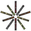 Dux Ducis Outdoor Version nailonranneke Apple Watch Ultra, SE, 8, 7, 6, 5, 4, 3, 2, 1 (49, 45, 44, 42 mm), musta ja punainen