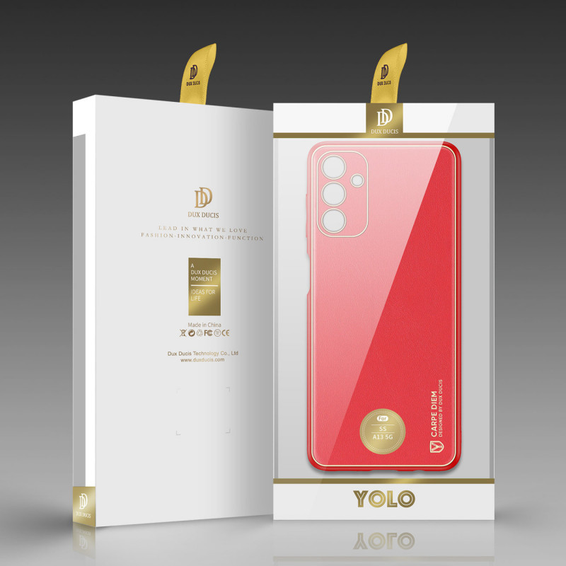 Dux Ducis Yolo -suojakotelo Samsung Galaxy A13 5G -puhelimelle, punainen
