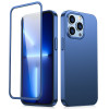 Joyroom 360 Full Case + Tempered Glass for Apple iPhone 13 Pro Max, JR-BP928, sininen