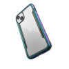 X-Doria Raptic Shield -suojakotelo Apple iPhone 14 Plus / 15 Plus -puhelimelle, Iridescent