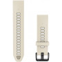 Garmin QuickFit -ranneke 20 mm, silikoni, Cream / French Gray (010-14506-04)