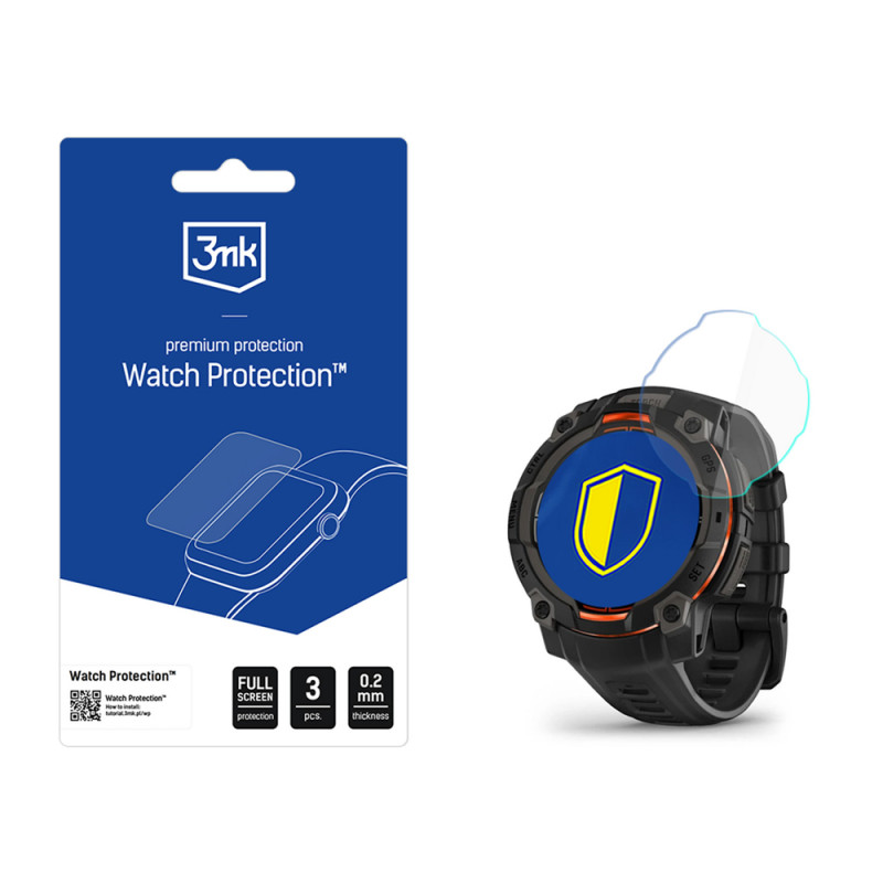 3MK FlexibleGlass Watch Garmin Instinct 3 45 mm hybridinäyttösuoja