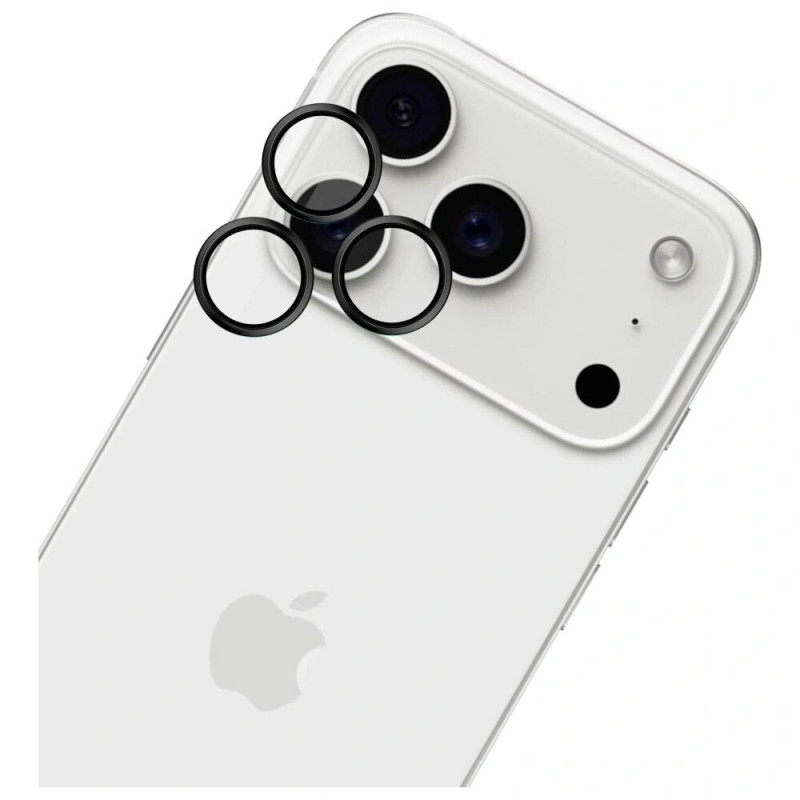 3MK HARDY Lens Protection Pro -kameran linssinsuojalasi Apple iPhone 17 Pro / 17 Pro Max -puhelimelle, musta