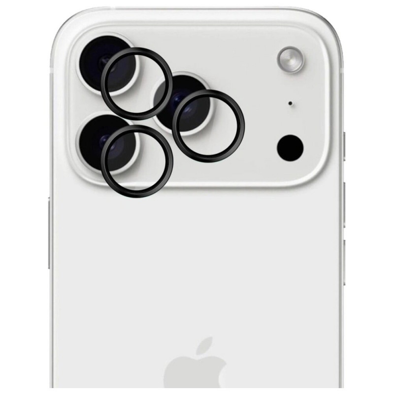 3MK HARDY Lens Protection Pro -kameran linssinsuojalasi Apple iPhone 17 Pro / 17 Pro Max -puhelimelle, musta