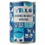 TILLO Chunks in gravy Fish märkä koiranruoka, 415 g