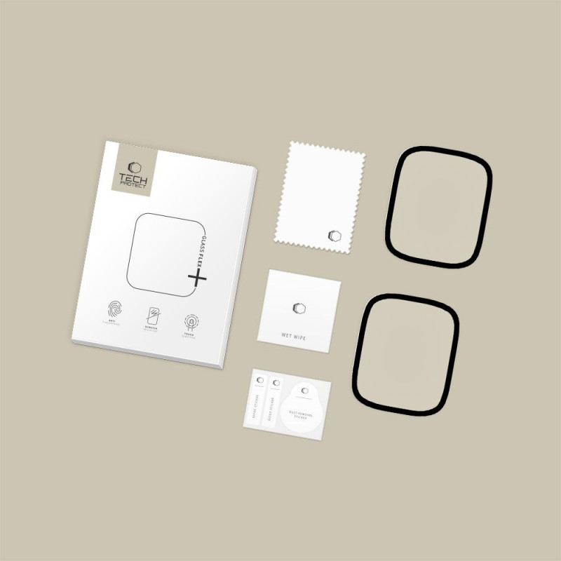 Tech-Protect Glass Flex+ Xiaomi Redmi Watch 6 hybridilasi, musta (2 kpl)