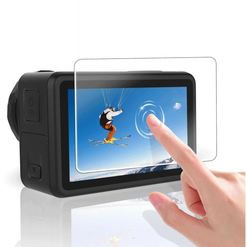 Tech-Protect Glass Fit+ karkaistu lasi DJI Osmo Action 5 Pro -kameraan, kirkas (2 kpl)
