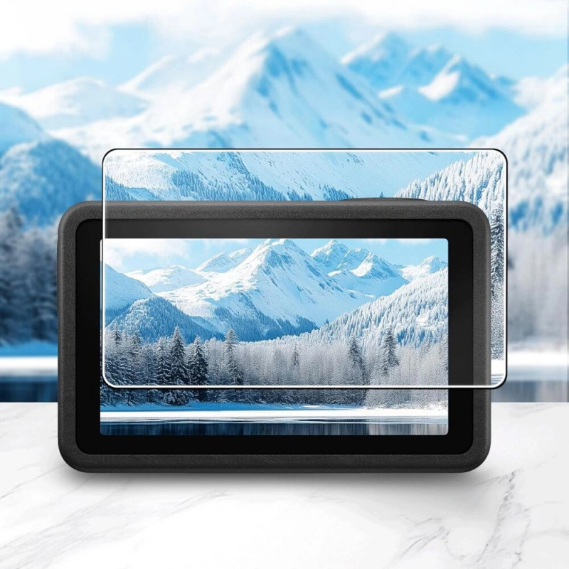 Tech-Protect Glass Fit+ karkaistu lasi DJI Osmo Action 5 Pro -kameraan, kirkas (2 kpl)