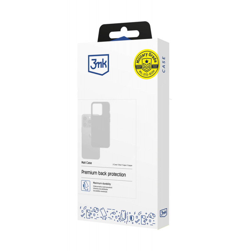 3MK Matt Case Samsung Galaxy S24 Ultra, musta
