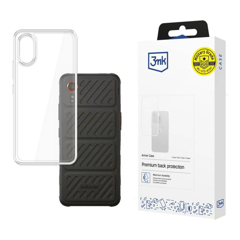 3MK Armor Case suojakotelo Samsung Galaxy XCover 7 -puhelimelle, läpinäkyvä