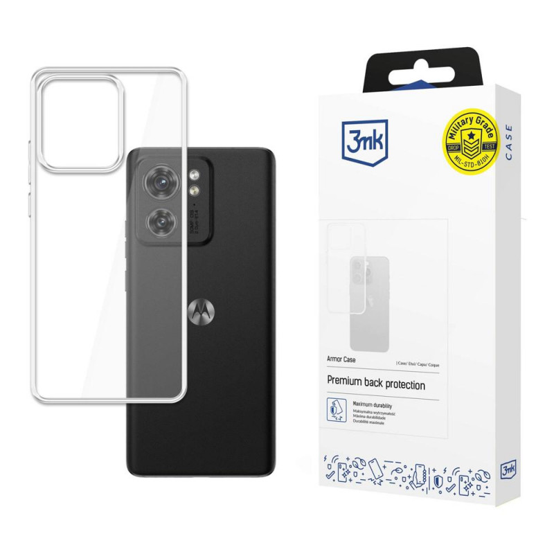 3MK Armor Case Motorola Edge 40 -suojakotelo, läpinäkyvä