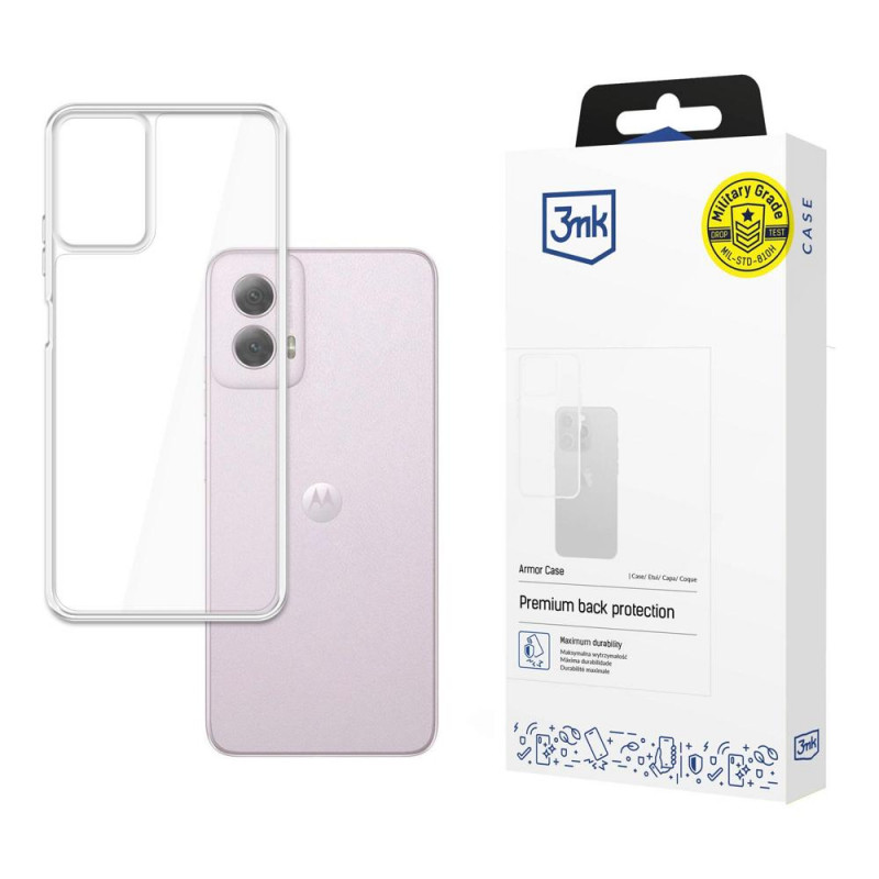 3MK Armor Case -älypuhelinkotelo Motorola Moto G 5G 2024 -puhelimelle, läpinäkyvä
