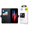 3MK Wallet Case lompakkokotelo Apple iPhone 15 Pro -puhelimelle, musta