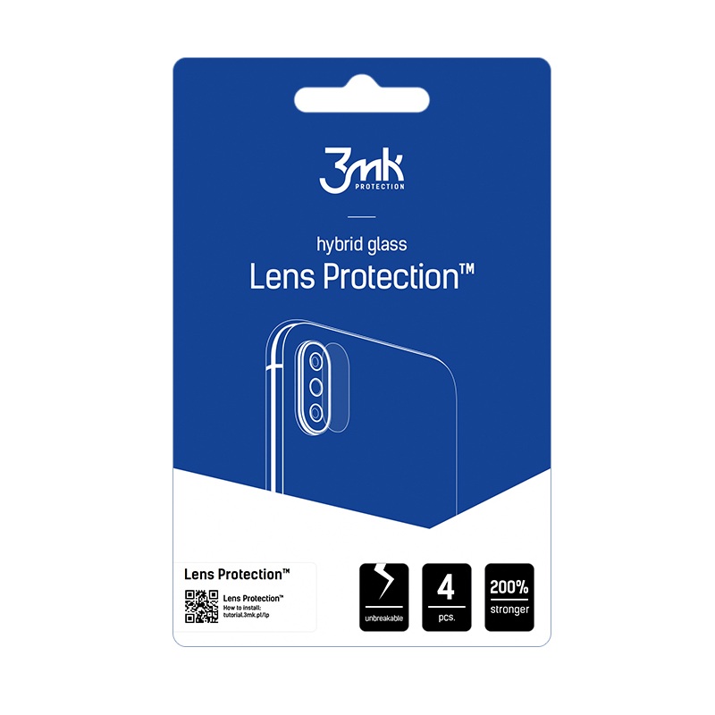 3MK Lens Protect Motorola Moto Edge 50 Ultra -kameran linssinsuoja (4 kpl)