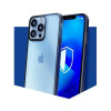 3mk Satin Armor Case+ suojakotelo Apple iPhone 16 Plus -puhelimelle, läpinäkyvä mustalla kehyksellä