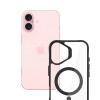 3mk Satin Armor MagCase MagSafe-yhteensopiva suojakotelo Apple iPhone 16 Plus -puhelimelle (W-3SAMaCa-AiP16Plu-0), läpinäkyvä mustalla kehyksellä