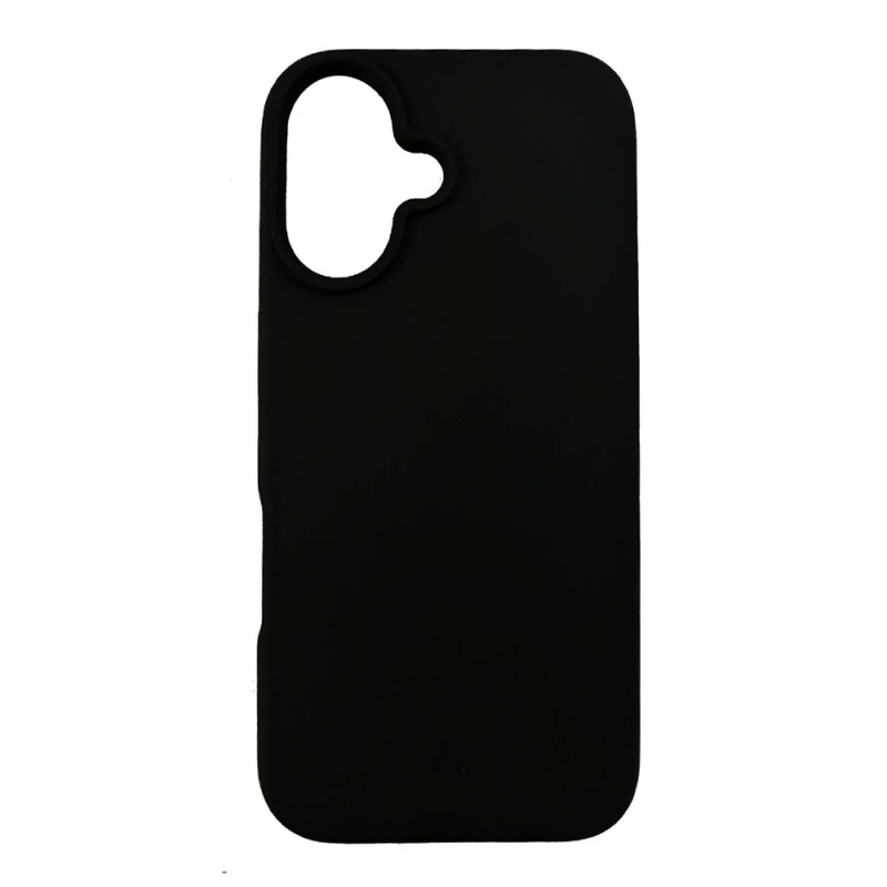 3mk Silicone Case suojakotelo Apple iPhone 16 Plus -puhelimelle, musta