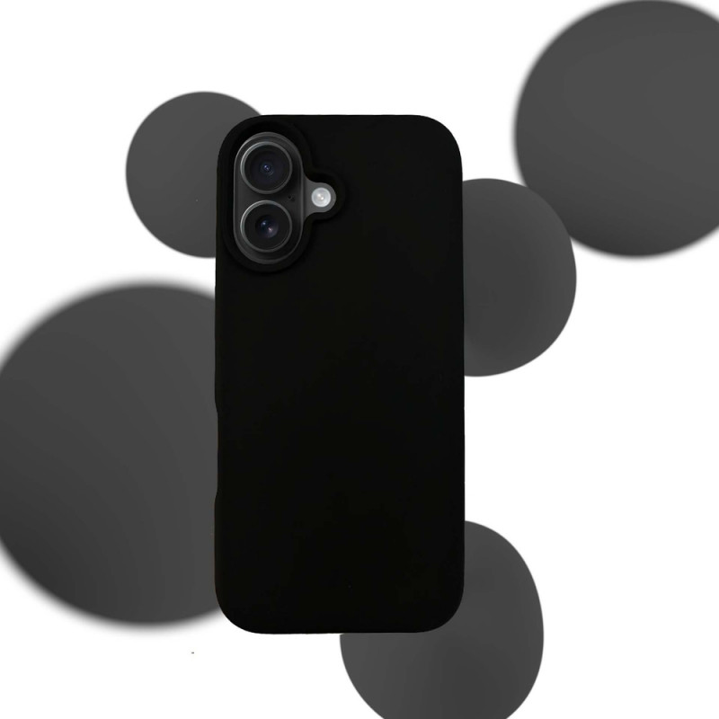3mk Silicone Case suojakotelo Apple iPhone 16 Plus -puhelimelle, musta