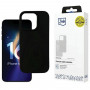3mk Silicone Case -suojakotelo Apple iPhone 16 Pro -puhelimelle, musta