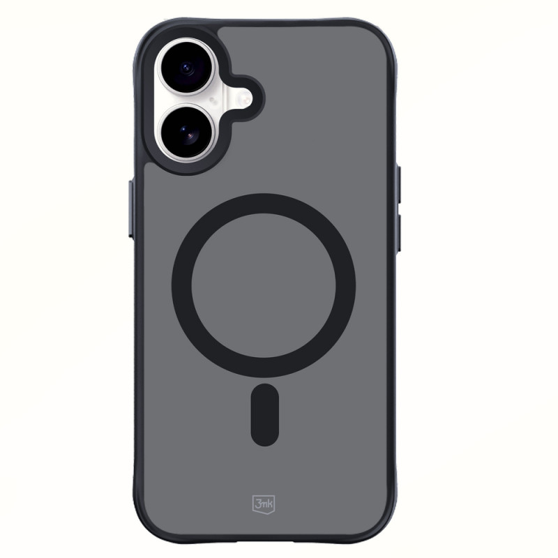 3mk Smoke MagCase MagSafella Apple iPhone 16 -puhelimelle (W-3SmoMaCa-AiP16-0), puoliläpinäkyvä