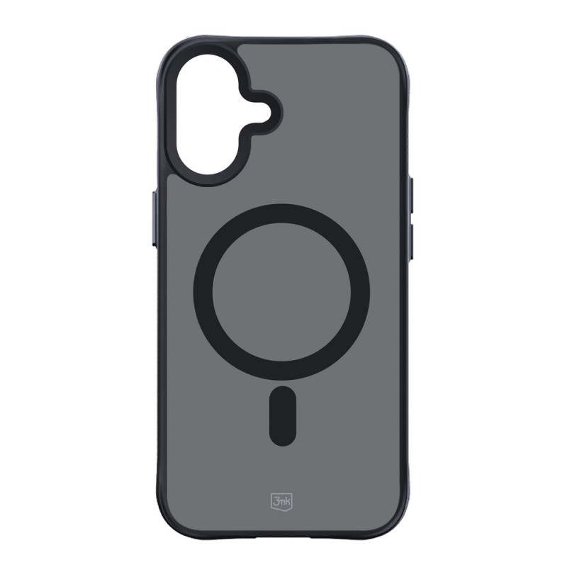 3mk Smoke MagCase MagSafella Apple iPhone 16 -puhelimelle (W-3SmoMaCa-AiP16-0), puoliläpinäkyvä