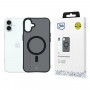 3mk Smoke MagCase MagSafe-yhteensopiva suojakotelo Apple iPhone 16 Plus -puhelimelle (W-3SmoMaCa-AiP16Plu-0), puoliläpinäkyvä